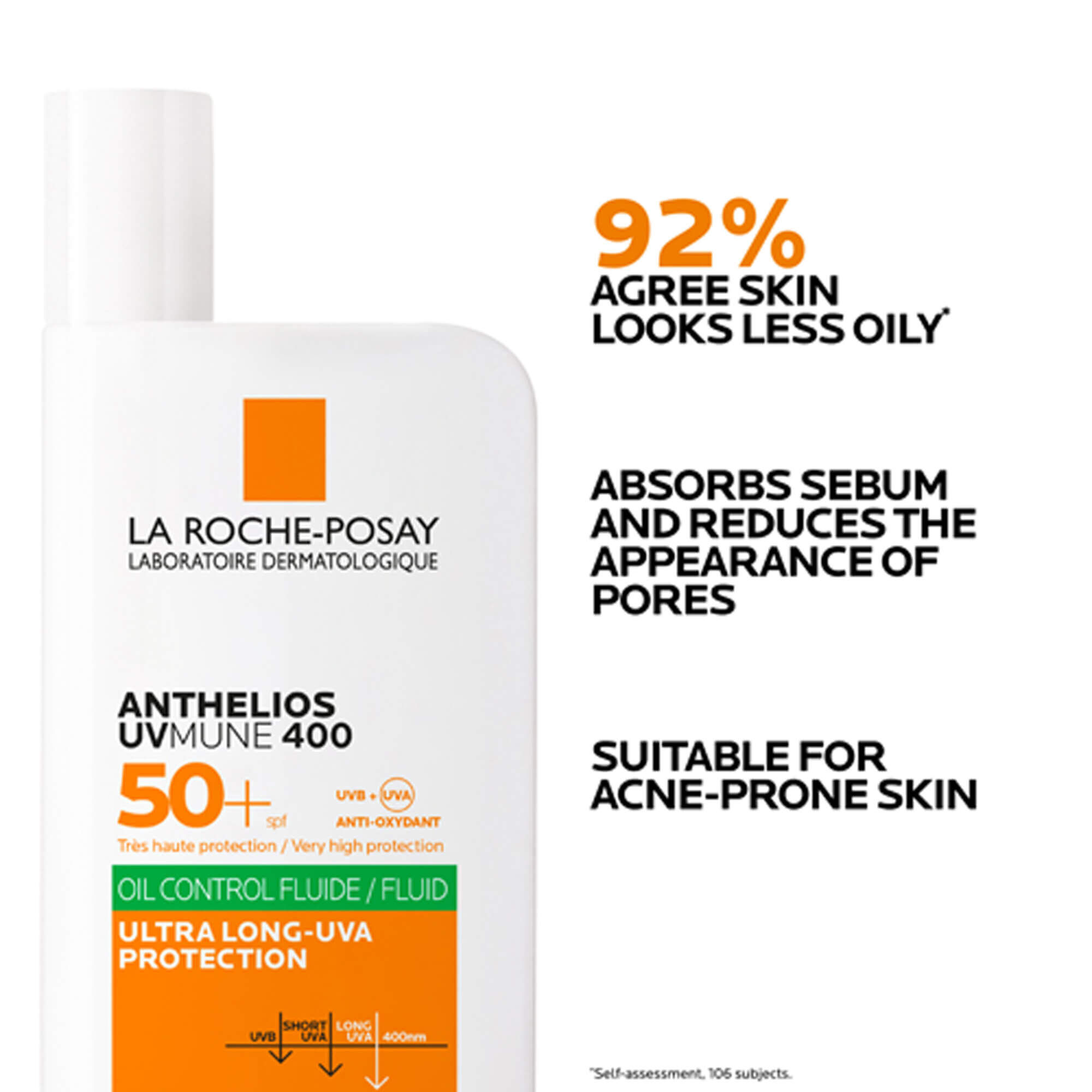 Anthelios UVMune 400 Oil Control Invisible Fluid La Roche Posay UK