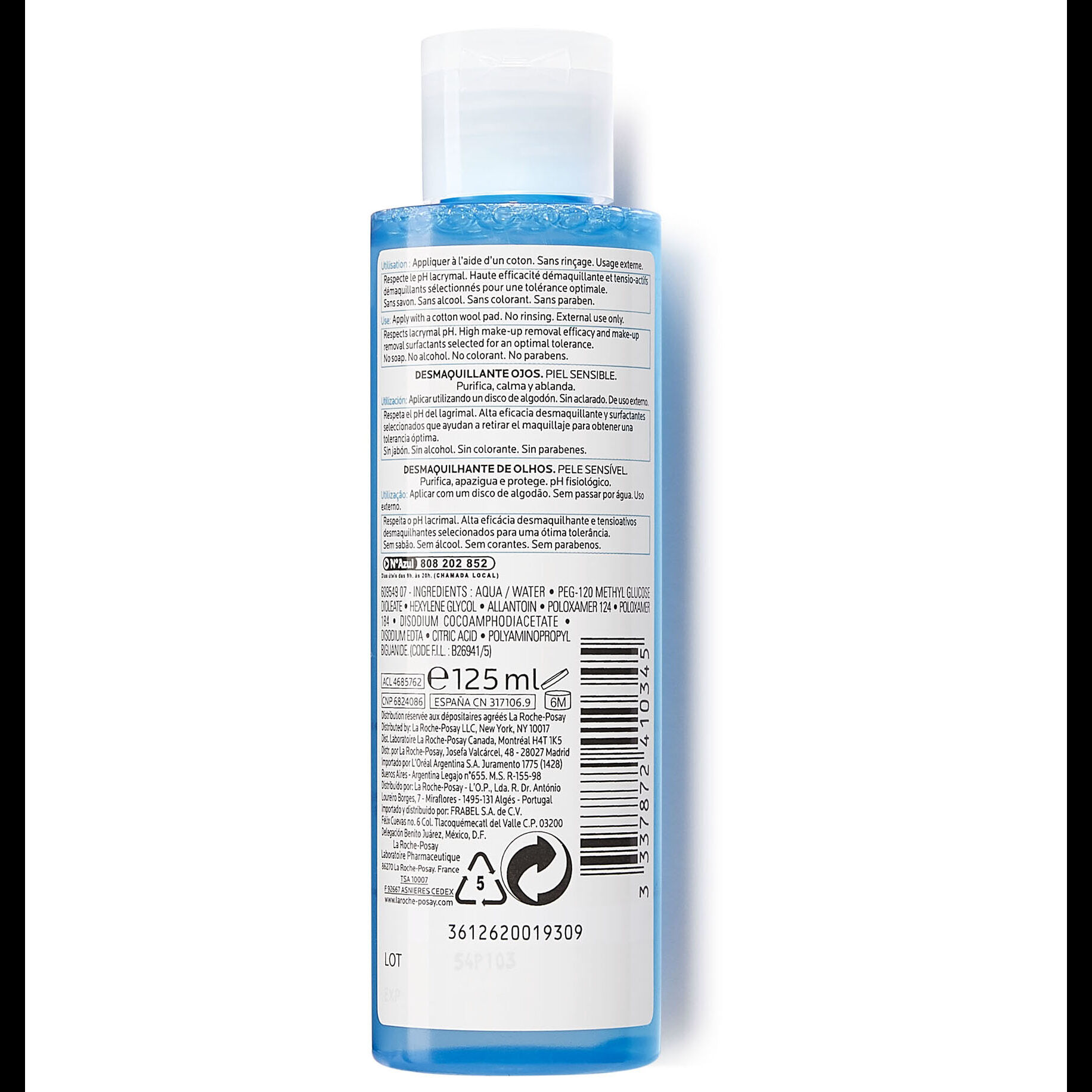 Eye MakeUp Remover Sensitive Eyes La RochePosay UK