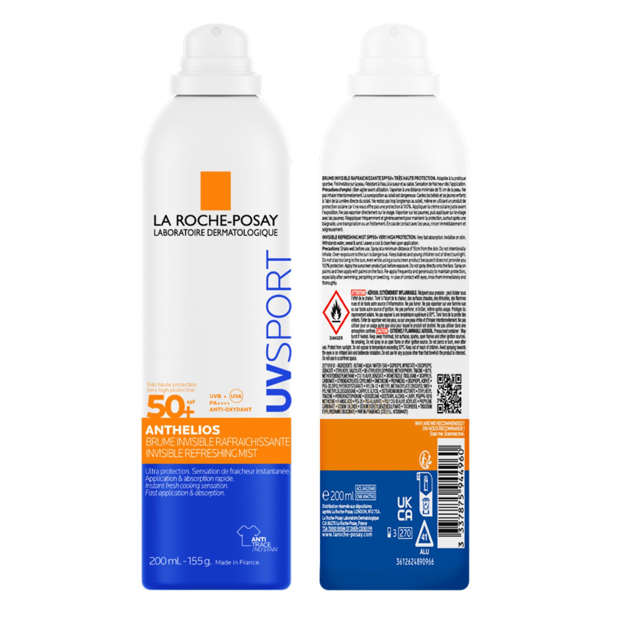 Anthelios UV Sport Invisible Refreshing Mist SPF50+