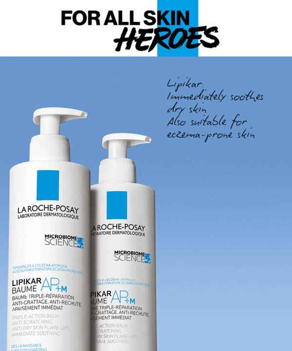 Lipikar, Immediately soothes dry skin. Also suitable for eczema-prone skin