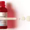 Four colorful serum bottles in various shapes, featuring labels that indicate their active ingredients, displayed against a white background. The bottles are purple, blue, orange, and clear.