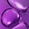 Close up of niacinamide ingredient with large purple bubbles