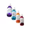 A vibrant assortment of La Roche-Posay serums, seemingly suspended in mid-air.