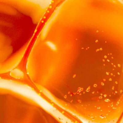 Orange Vitamin C ingredient close up